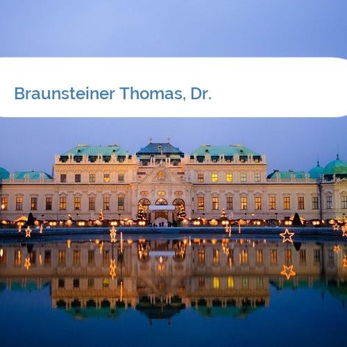 Bild Braunsteiner Thomas, Dr.