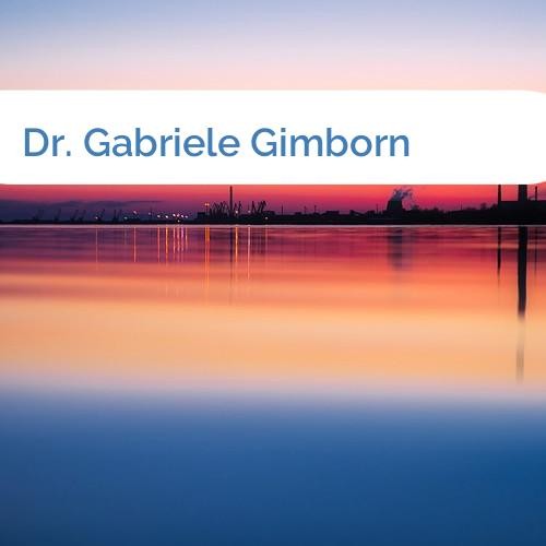 Bild Dr. Gabriele Gimborn