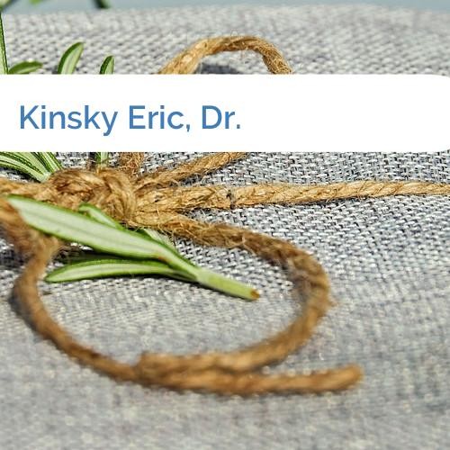 Bild Kinsky Eric, Dr.