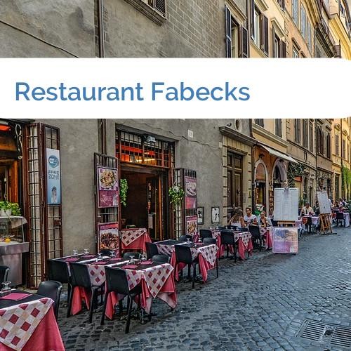 Bild Restaurant Fabecks
