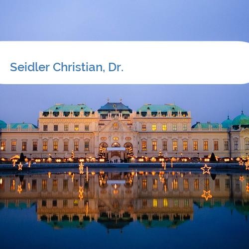 Bild Seidler Christian, Dr.