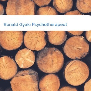 Bild Ronald Gyaki Psychotherapeut mittel