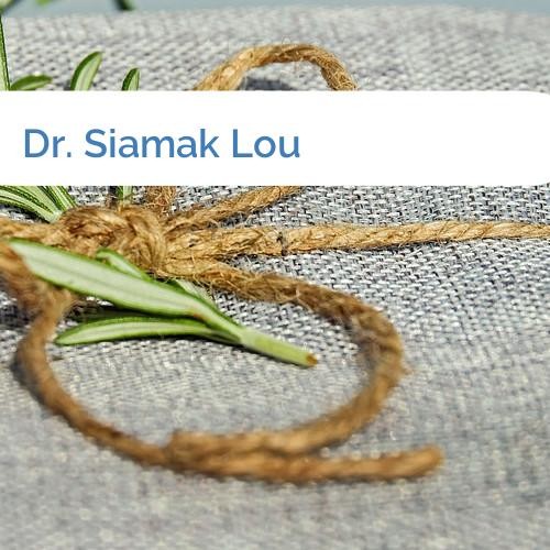 Bild Dr. Siamak Lou