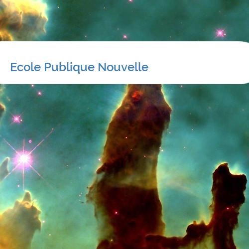 Bild Ecole Publique Nouvelle