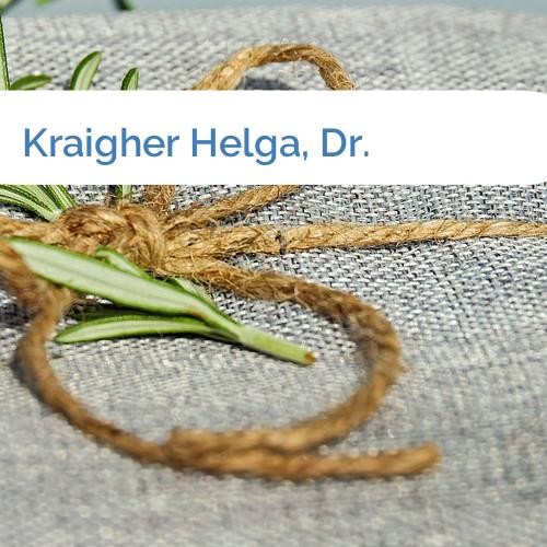 Bild Kraigher Helga, Dr.