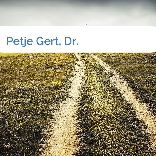 Bild Petje Gert, Dr.