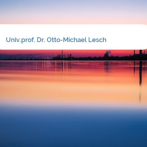 Bild Univ.prof. Dr. Otto-Michael Lesch