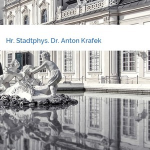 Bild Hr. Stadtphys. Dr. Anton Krafek mittel