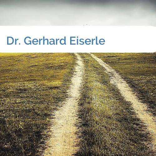 Bild Dr. Gerhard Eiserle