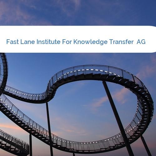 Bild Fast Lane Institute For Knowledge Transfer  AG