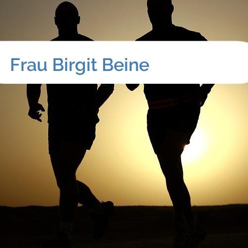 Bild Frau Birgit Beine