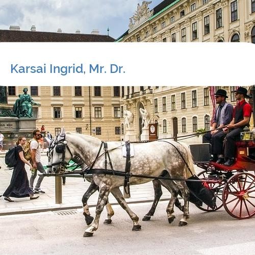 Bild Karsai Ingrid, Mr. Dr.