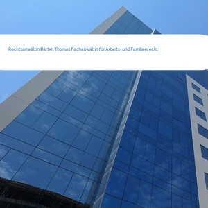 Bild Rechtsanwältin Bärbel Thomas Fachanwältin für Arbeits- und Familienrecht mittel